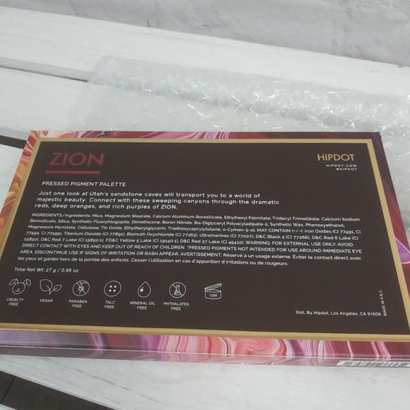 Hipdot Zion Eyeshadow Pressed Pigment Palette NIB - Picture 6 of 6